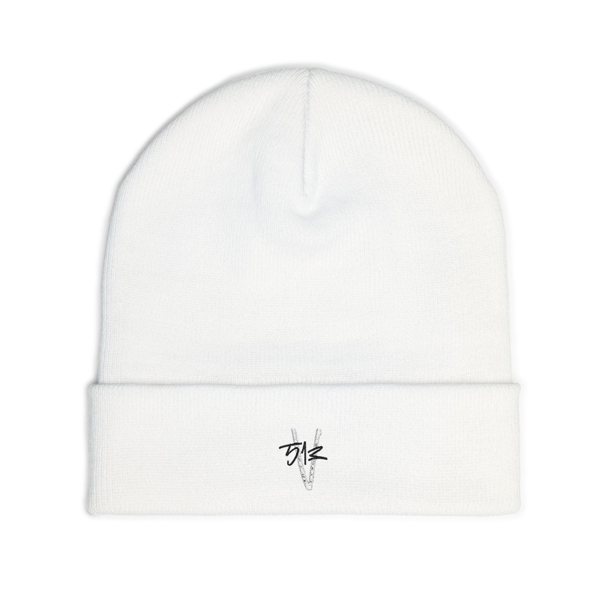 513 Vision Logo Stylish Knit Beanie with Custom Embroidery