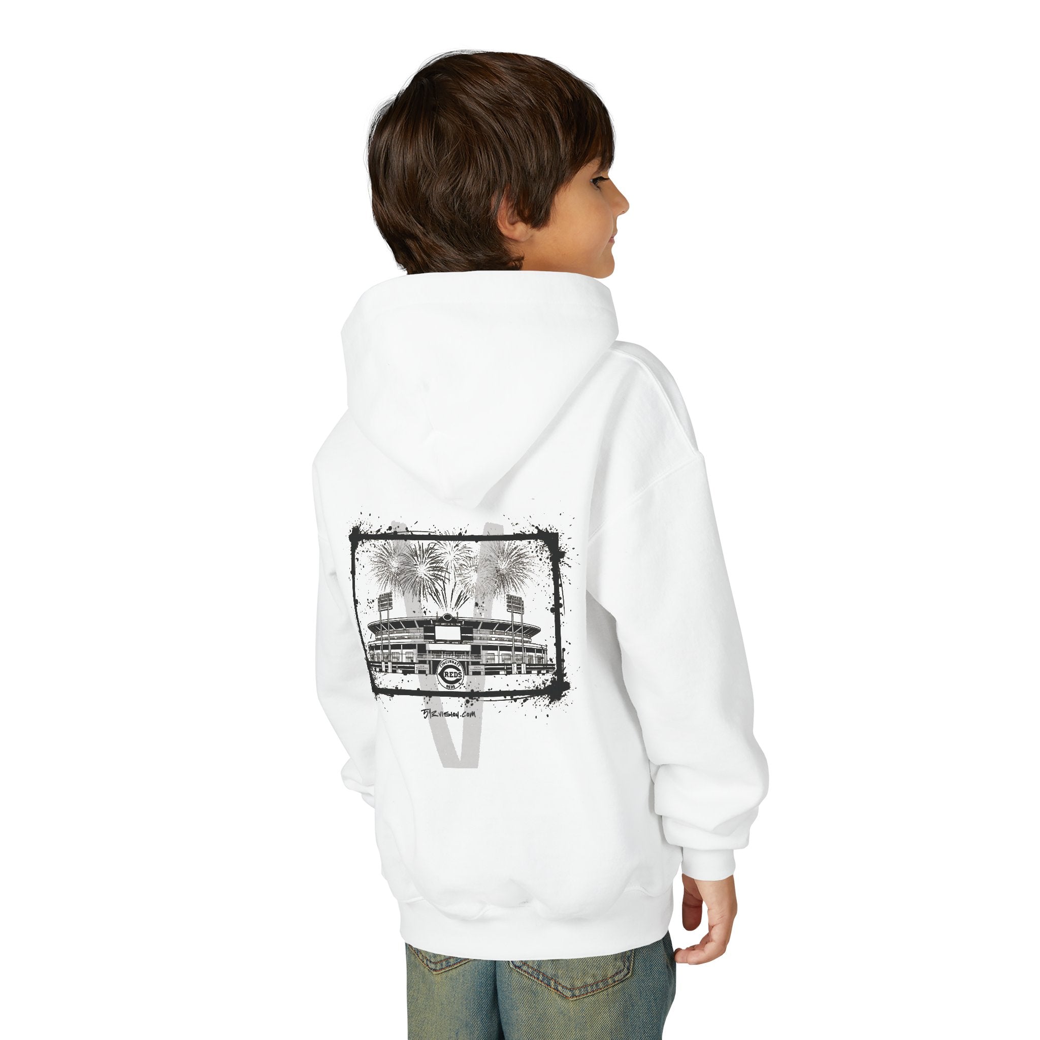 Kids' Cincinnati Reds Heavy Blend Hoodie
