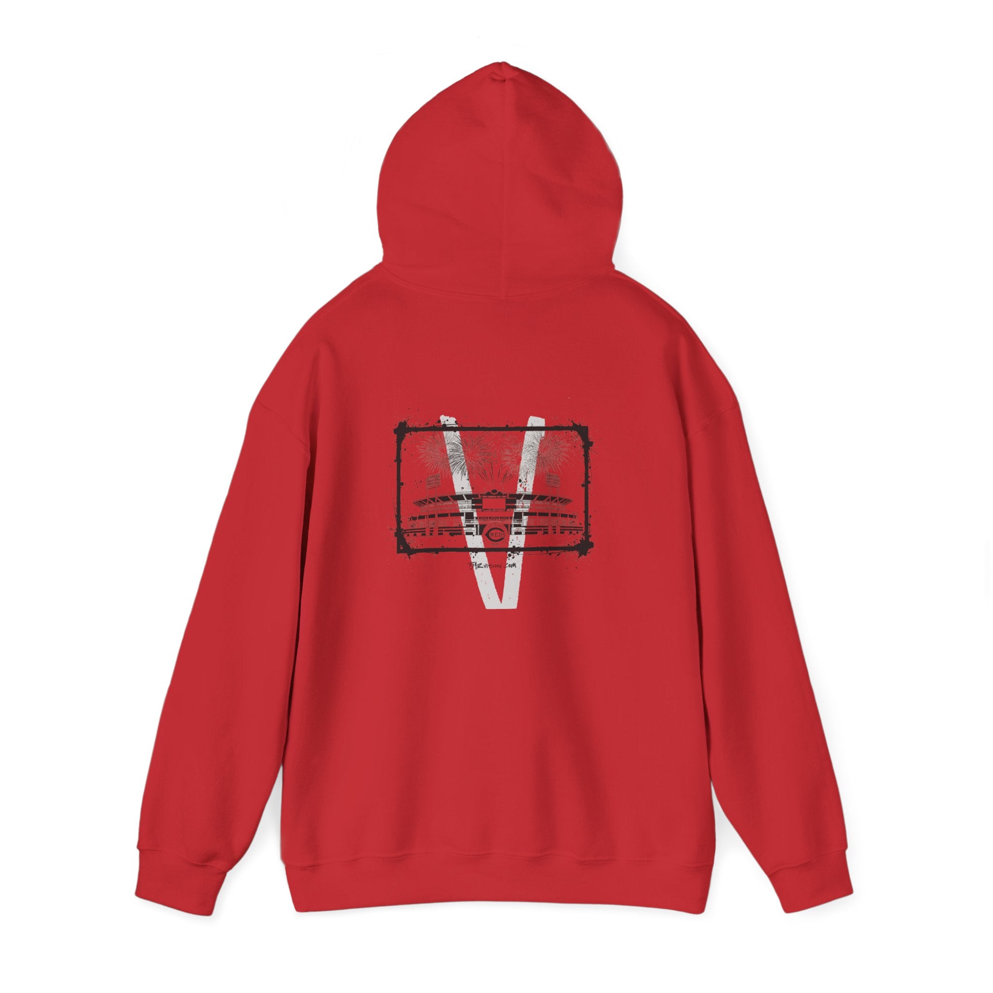 Men's 513V Cincinnati Red's Heavy Blend Hoodie