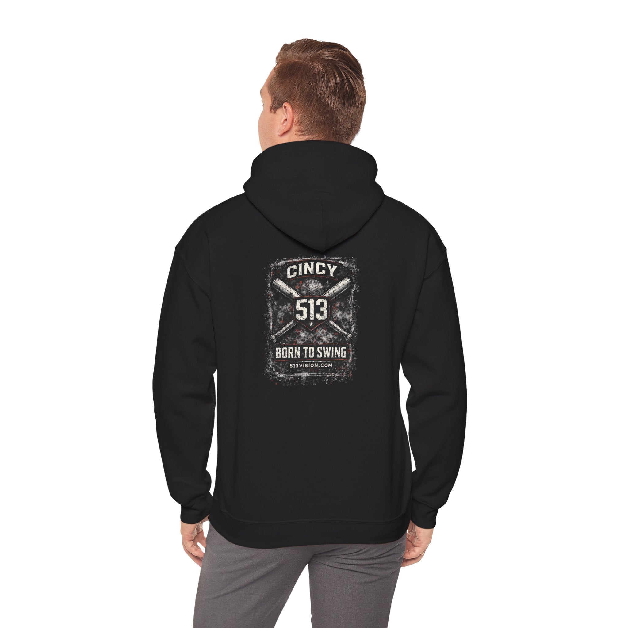 Men's Born to Swing Heavy Blend Hoodie
